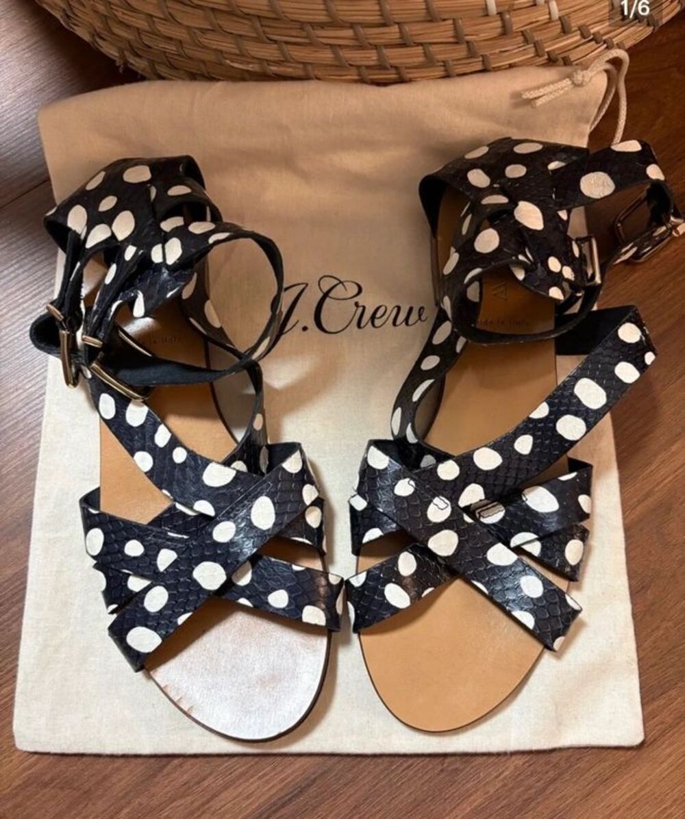 J.Crew genuine leather sandals